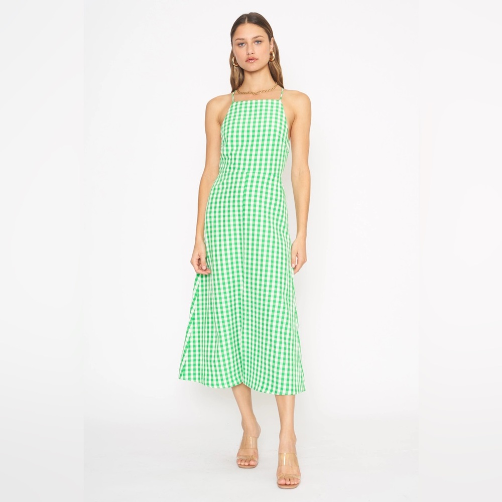 Louna (4SI3NNA) Kattia MIDI Gingham Dress